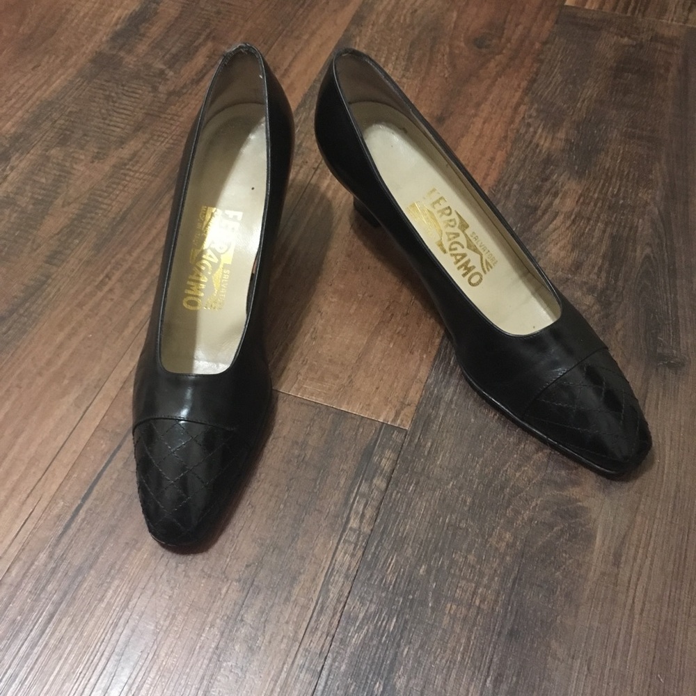 Salvatore Ferragamo Gorgeous Block Heels!